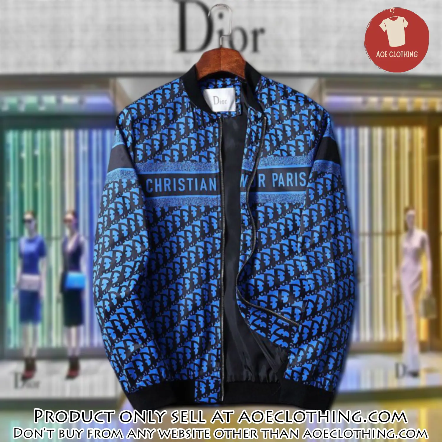 Dior luxury brand varsity zipper jacket vst1033 aoe2528404